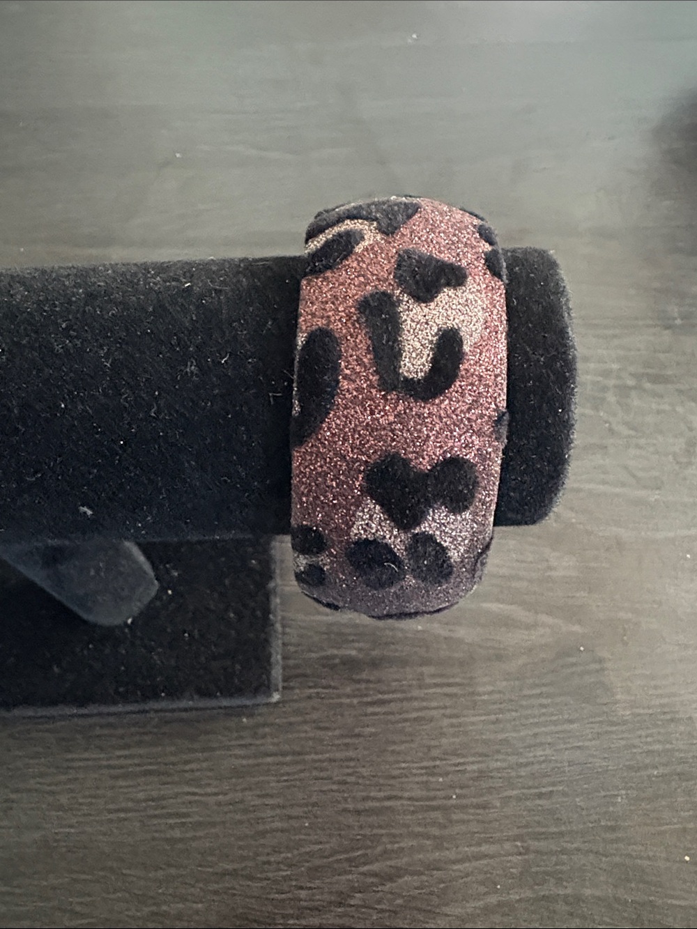 Brown Cheetah Patterned Bangle Bracelet